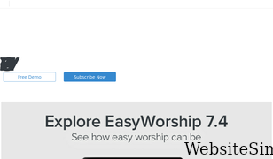 easyworship.com Screenshot
