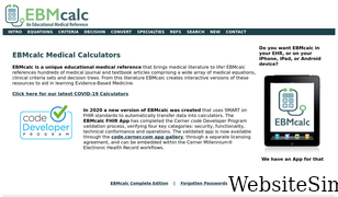 ebmcalc.com Screenshot