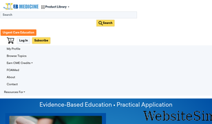 ebmedicine.net Screenshot