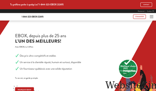 ebox.ca Screenshot