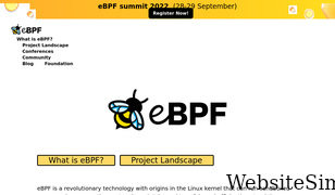 ebpf.io Screenshot