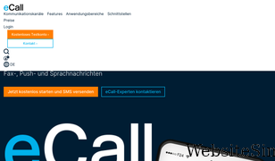 ecall-messaging.com Screenshot