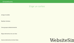 echaloasuerte.com Screenshot