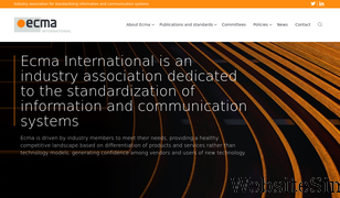 ecma-international.org Screenshot