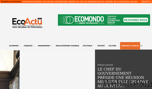 ecoactu.ma Screenshot