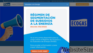 ecogas.com.ar Screenshot