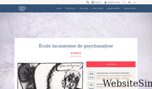 ecole-lacanienne.net Screenshot