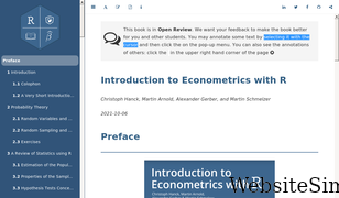 econometrics-with-r.org Screenshot
