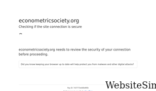 econometricsociety.org Screenshot