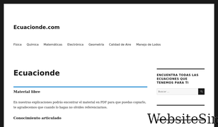 ecuacionde.com Screenshot
