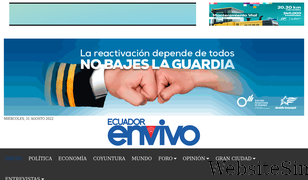 ecuadorenvivo.com Screenshot