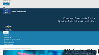 edqm.eu Screenshot