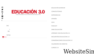 educaciontrespuntocero.com Screenshot