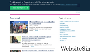 education-ni.gov.uk Screenshot