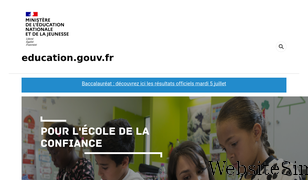 education.gouv.fr Screenshot