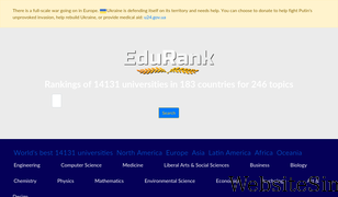 edurank.org Screenshot