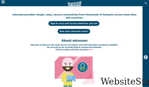eduroam.org Screenshot