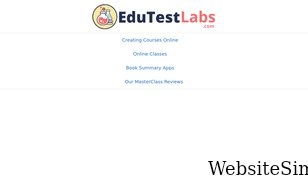 edutestlabs.com Screenshot