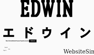 edwin-europe.com Screenshot