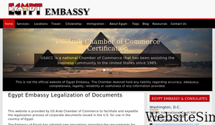 egyptembassy.org Screenshot
