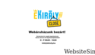 ekiraly.hu Screenshot