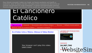 elcancionerocatolico.blogspot.com Screenshot