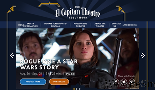 elcapitantheatre.com Screenshot