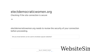 electdemocraticwomen.org Screenshot