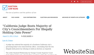 electionlawblog.org Screenshot