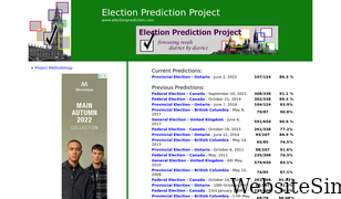 electionprediction.org Screenshot