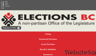 elections.bc.ca Screenshot