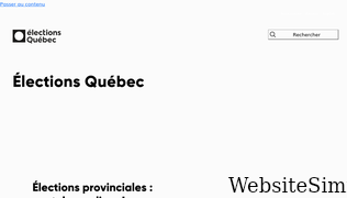 electionsquebec.qc.ca Screenshot