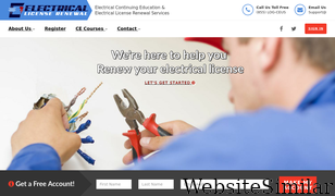 electricallicenserenewal.com Screenshot