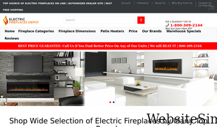 electricfireplacesdepot.com Screenshot
