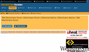 electriciansforums.net Screenshot