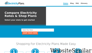 electricityplans.com Screenshot