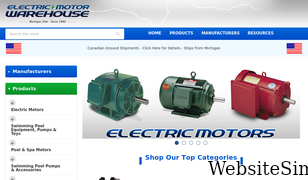 electricmotorwarehouse.com Screenshot