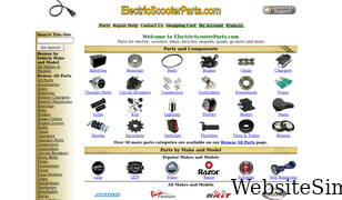 electricscooterparts.com Screenshot