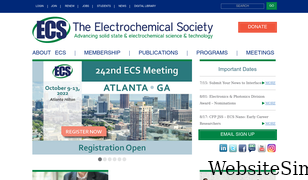 electrochem.org Screenshot