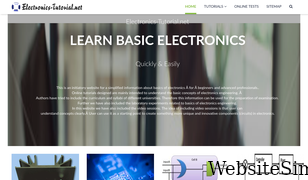 electronics-tutorial.net Screenshot
