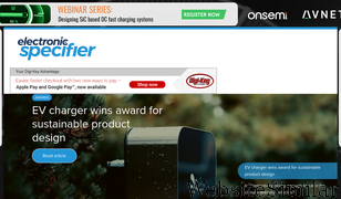 electronicspecifier.com Screenshot