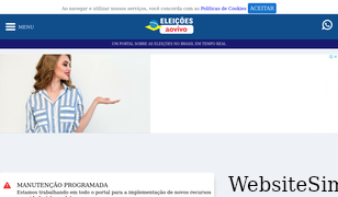 eleicoesaovivo.com.br Screenshot