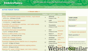 elektrotanya.com Screenshot