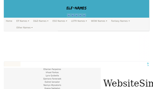 elf-names.com Screenshot