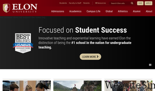 elon.edu Screenshot