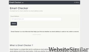 email-checker.net Screenshot