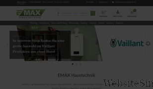 emax-haustechnik.de Screenshot