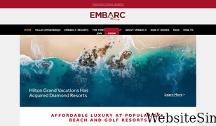 embarcresorts.com Screenshot