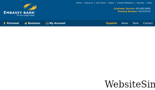 embassybank.com Screenshot