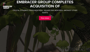 embracer.com Screenshot